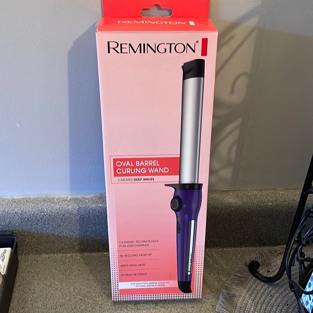 Remington Oval Barrel Curling Wand NIB